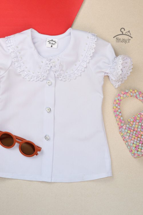 بلوز آستین کوتاه مارین  (شومیز)